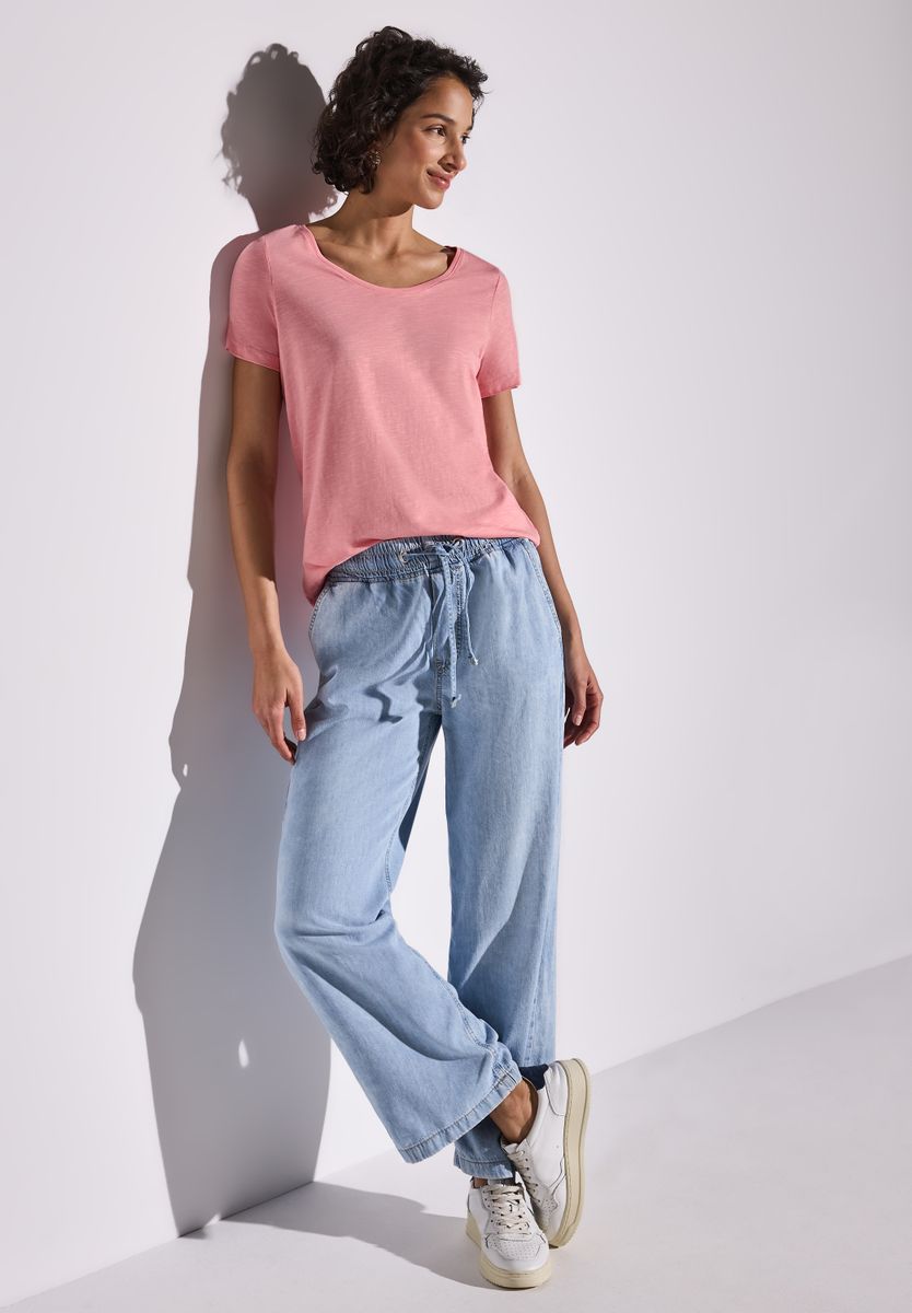 Basic T-Shirt in Unifarbe