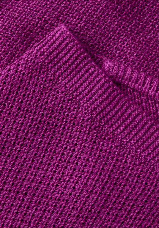 Ärmelloser Strukturpullover