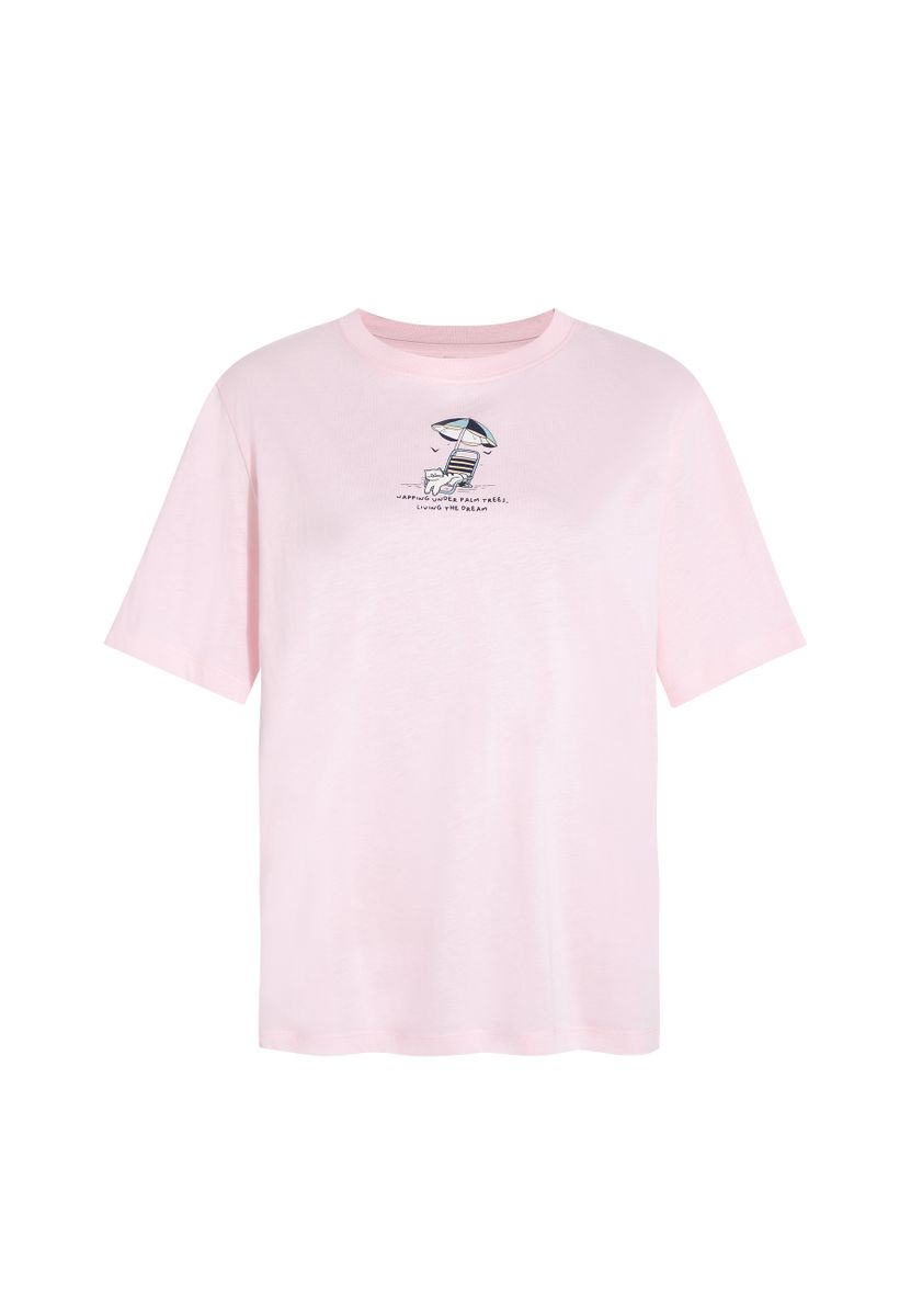 BEACH PRINTED T-SHIRT