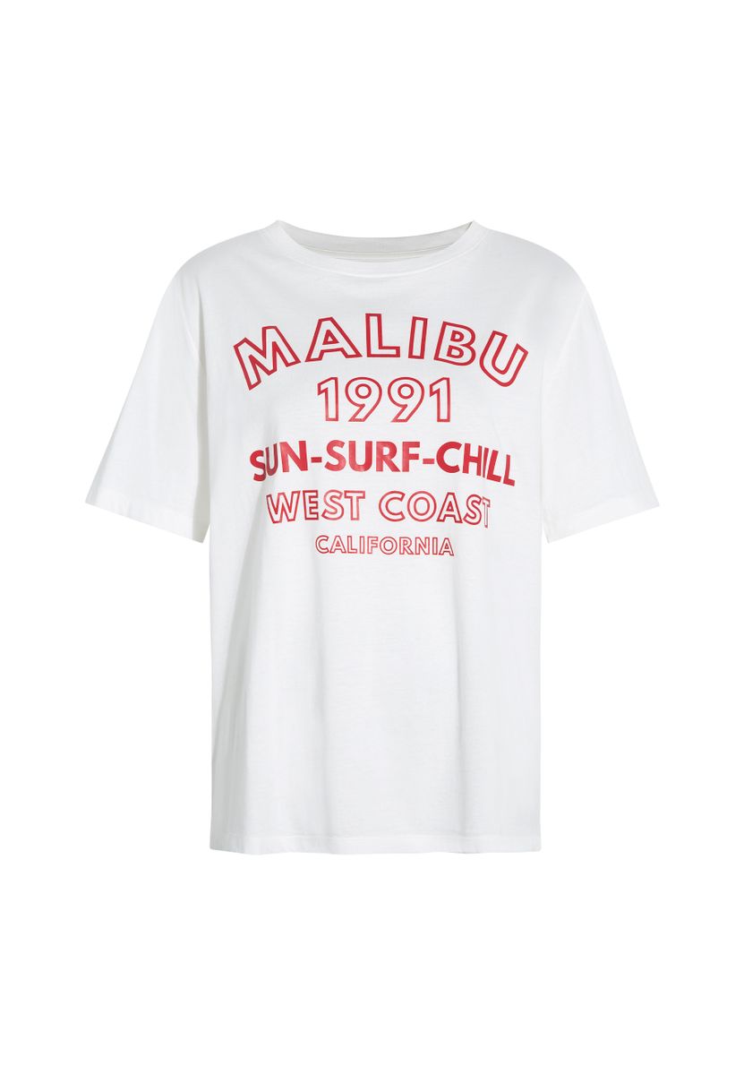 SLOGAN PRINTED GRAPHIC T-SHIRT
