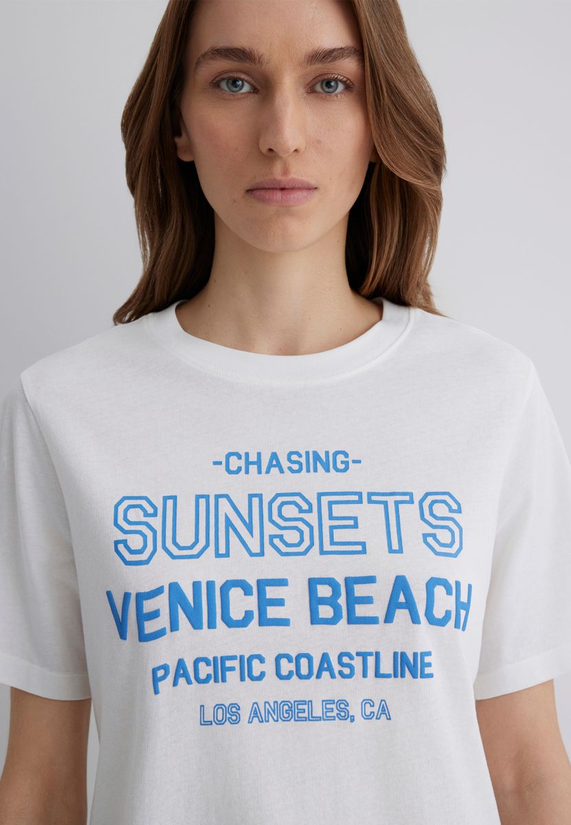 SLOGAN PRINTED GRAPHIC T-SHIRT