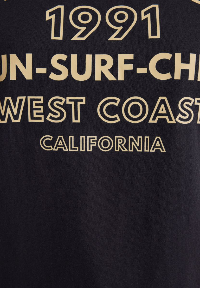 SLOGAN PRINTED GRAPHIC T-SHIRT