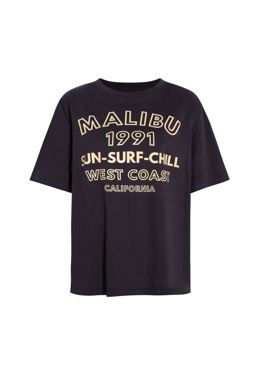 SLOGAN PRINTED GRAPHIC T-SHIRT