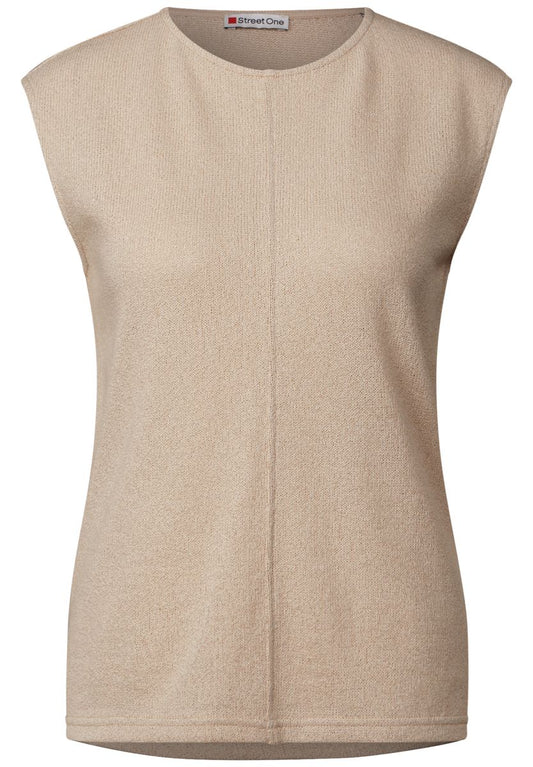 Top im Strick-Look