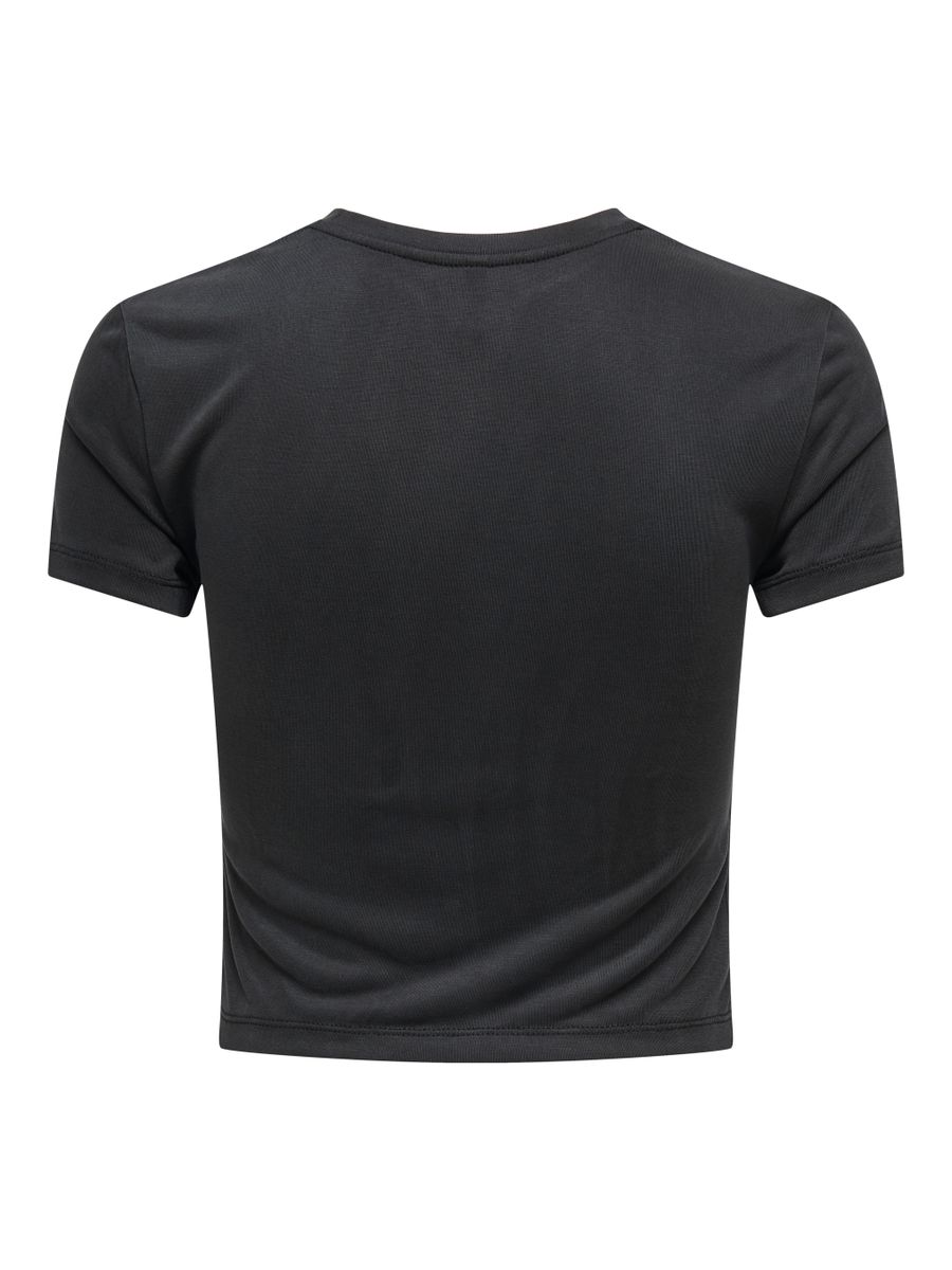 ONLHANNAH S/S O-NECK SHORT TOP JRS