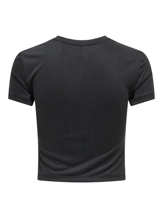 ONLHANNAH S/S O-NECK SHORT TOP JRS