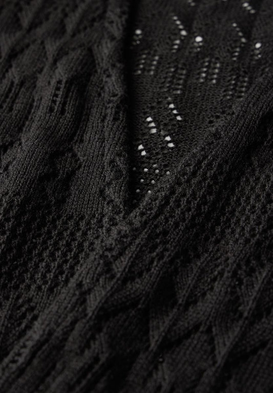 Offene Ajour-Look Jacke