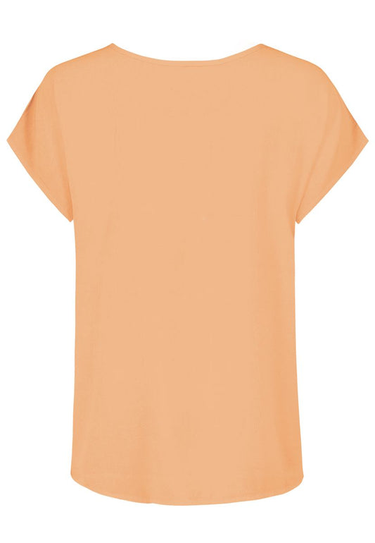 DOB Bluse, Rundhals mit Piping, übe