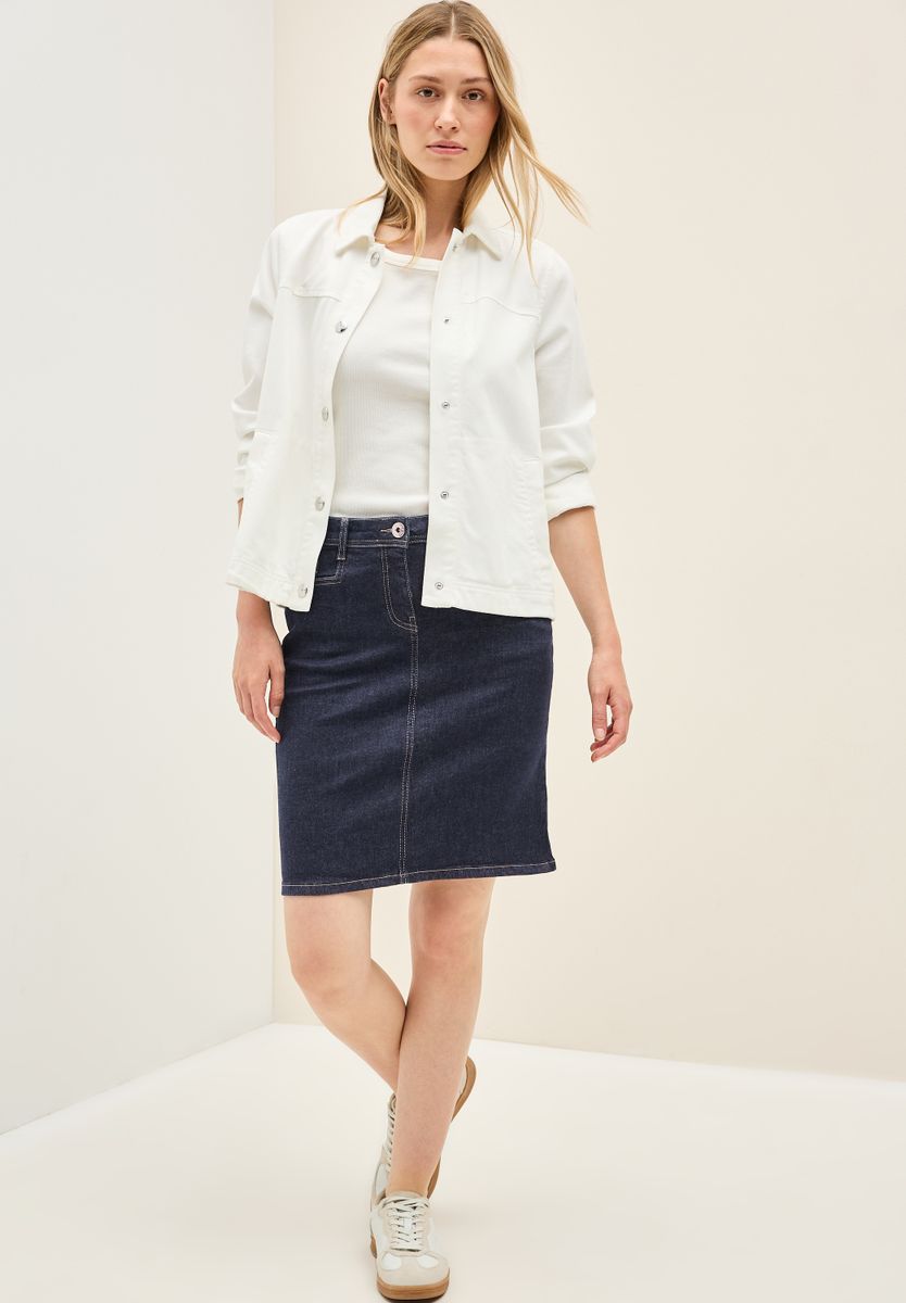Jeansrock im Rinsed-Look