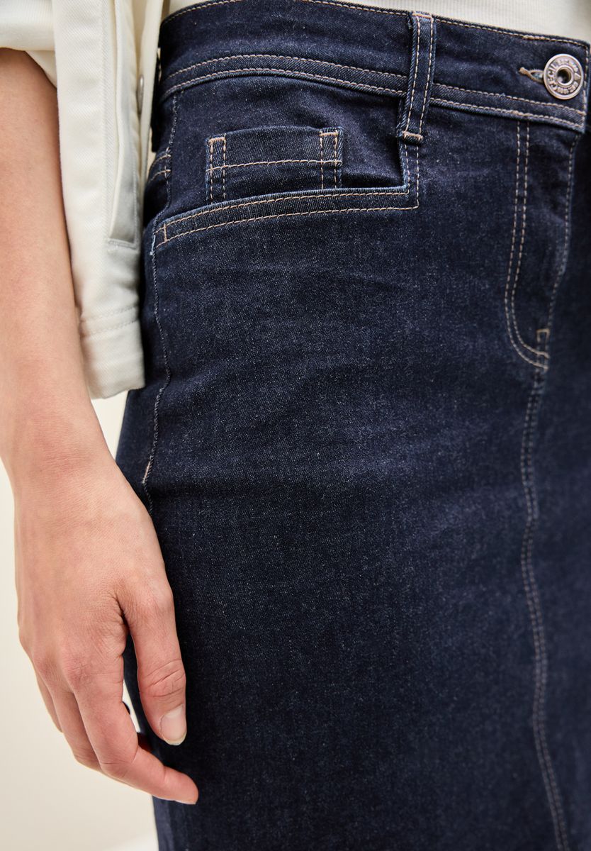 Jeansrock im Rinsed-Look