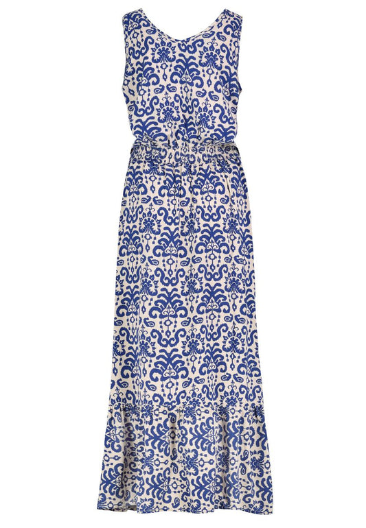 Kleid, maxi, breite Träger, v-Aussc