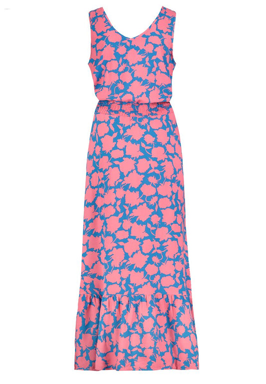 Kleid, maxi, breite Träger, v-Aussc