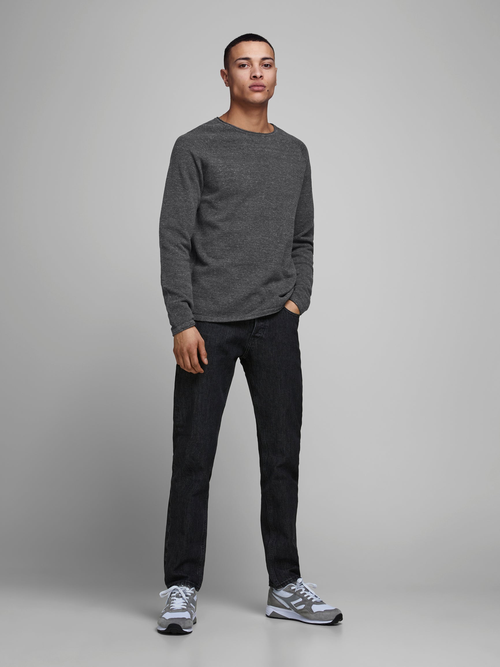 JJEHILL KNIT CREW NECK NOOS