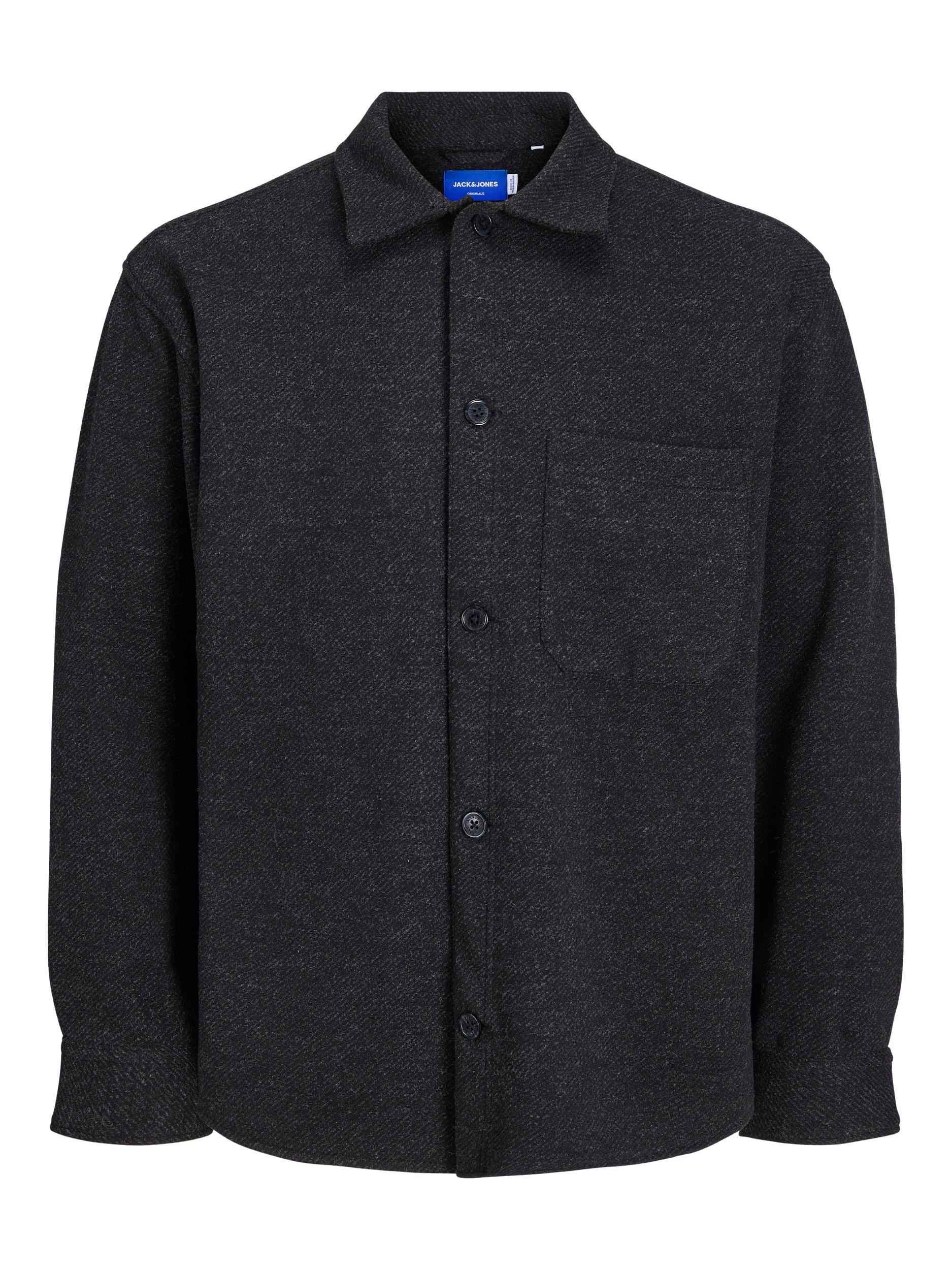 JORZAC MELANGE OVERSHIRT LS