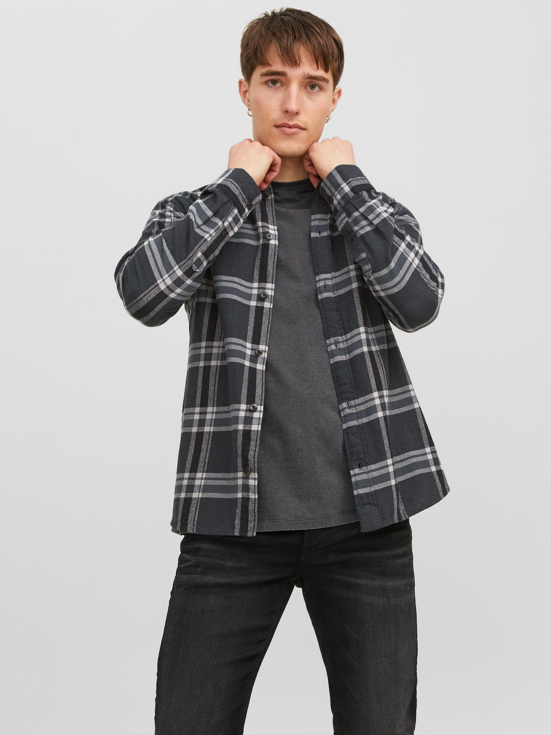 JPRBLUBROOK CHECK TWILL SHIRT L/S