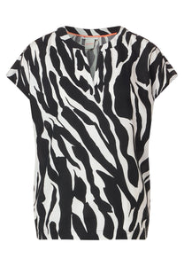 LTD QR shirtblouse w splitneck