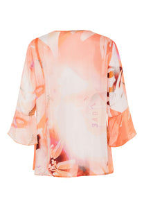 Bluse SUNSET LIGHT mit sommerlichem Alloverprint