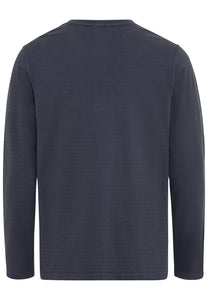 Henley Langarmshirt aus reiner Baumwolle