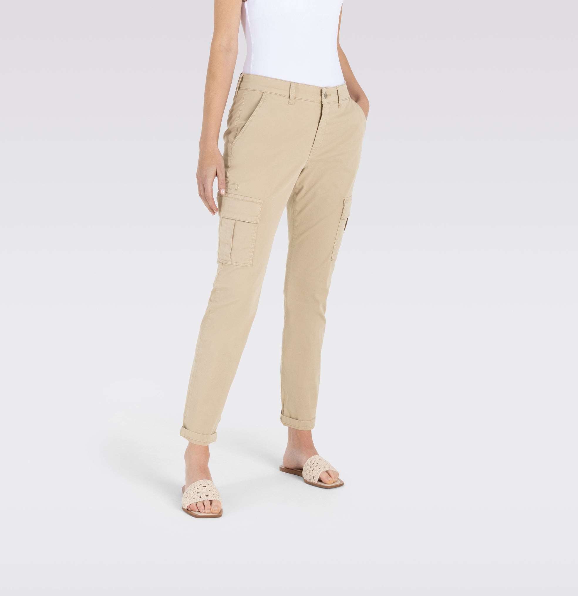 MAC JEANS - RICH CARGO, Authentic stretch gabardine