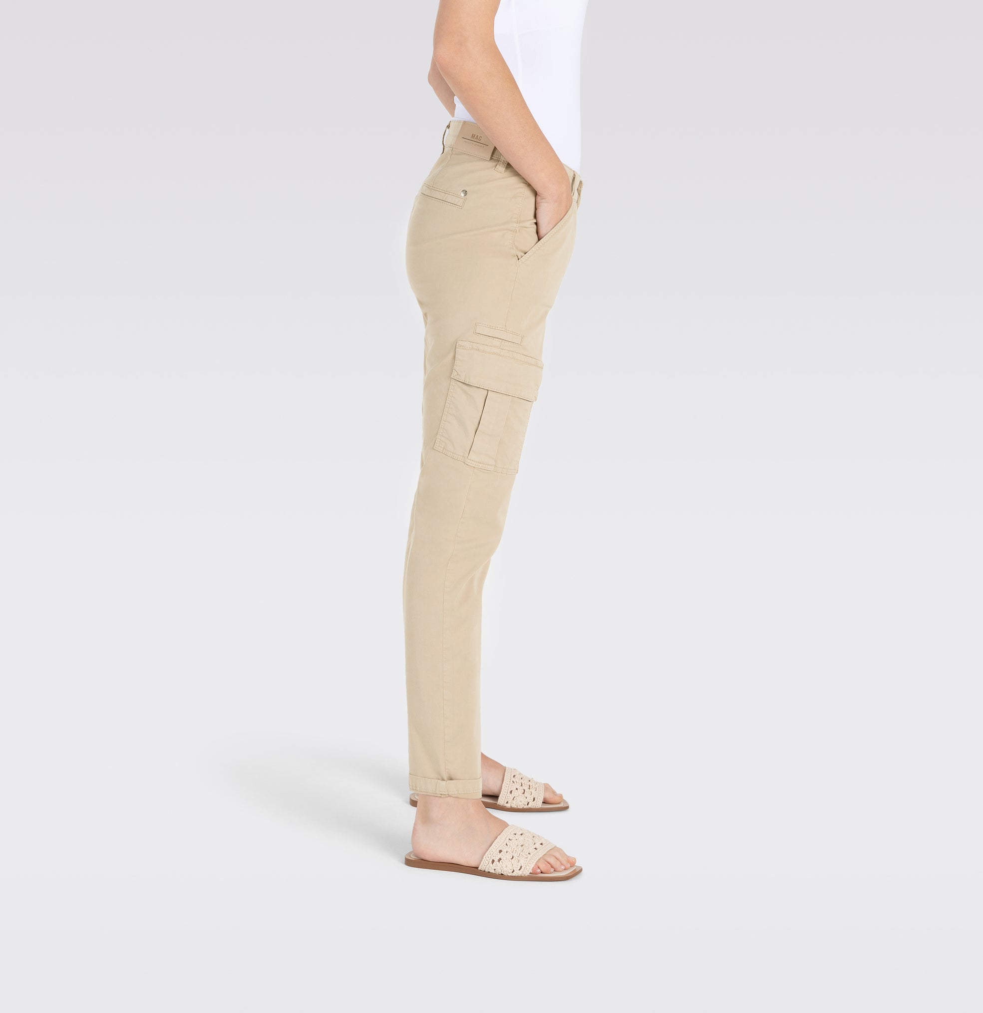 MAC JEANS - RICH CARGO, Authentic stretch gabardine