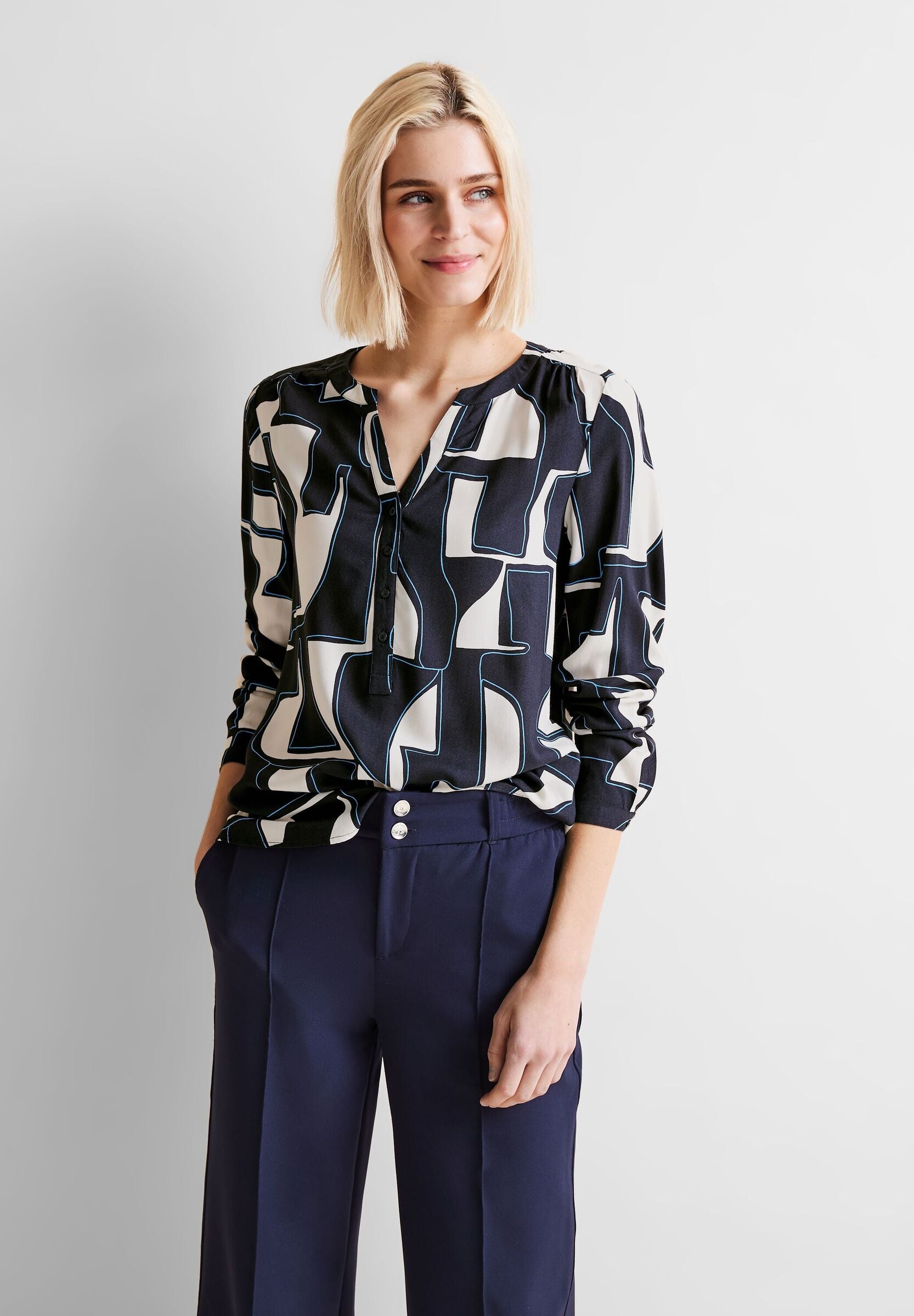 Bluse mit Print