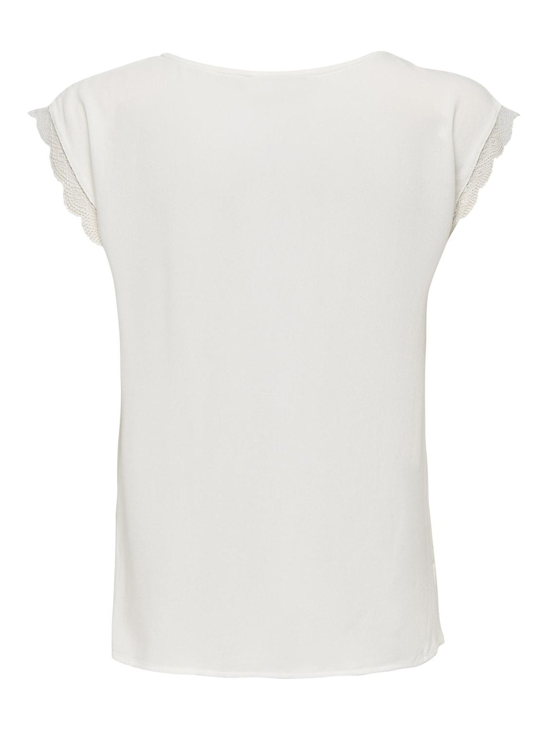 ONLJASMINA S/S V-NECK LACE TOP NOOS PTM