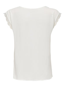 ONLJASMINA S/S V-NECK LACE TOP NOOS PTM