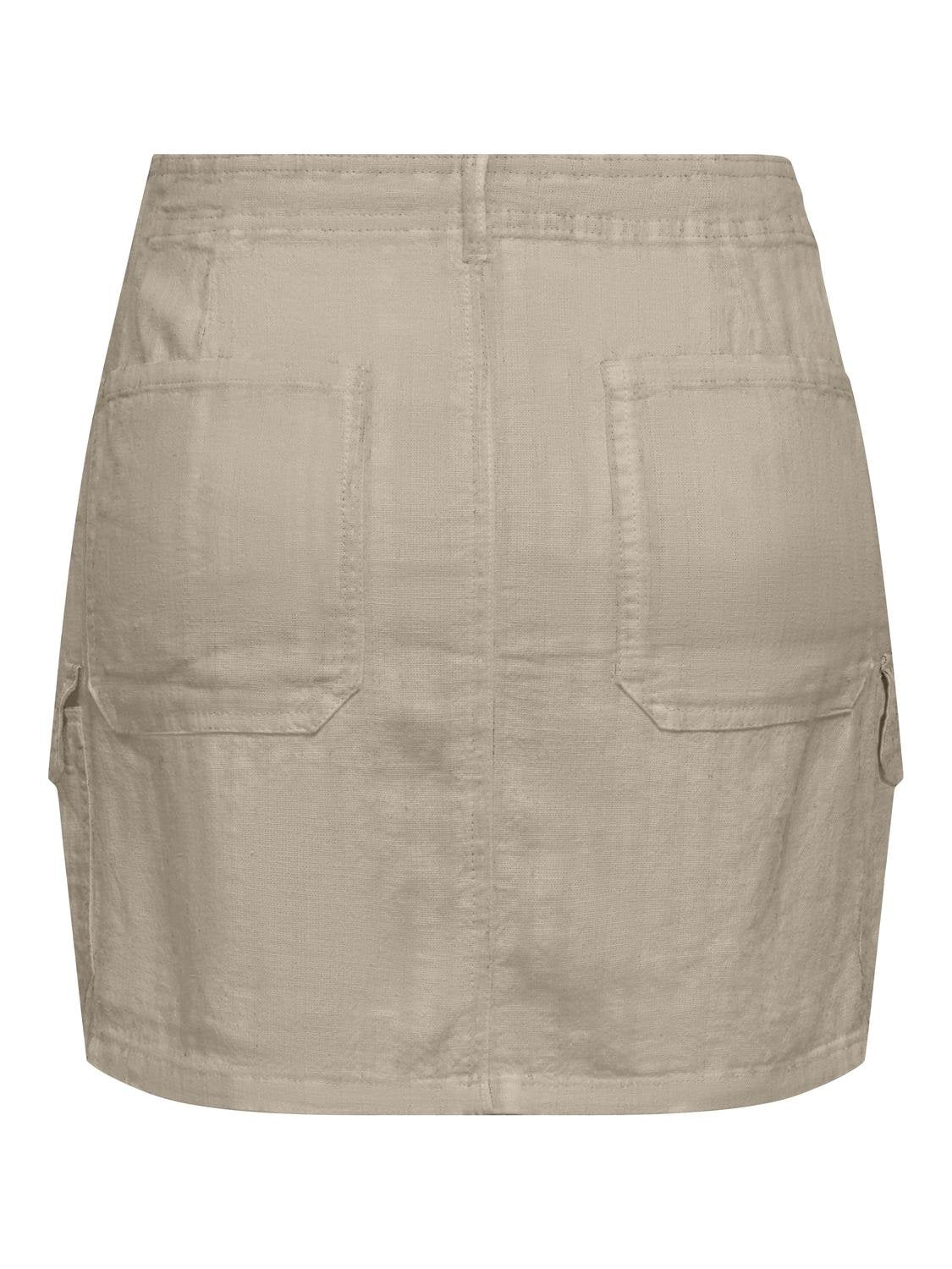 ONLMALFY-CARO LINEN SHORT SKIRT PNT