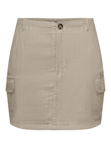 ONLMALFY-CARO LINEN SHORT SKIRT PNT