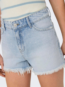 ONLPACY HW RHINESTONE DNM SHORTS AZG