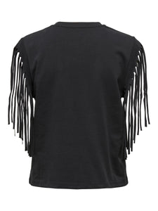 ONLZINNA S/S FRINGE TOP BOX JRS