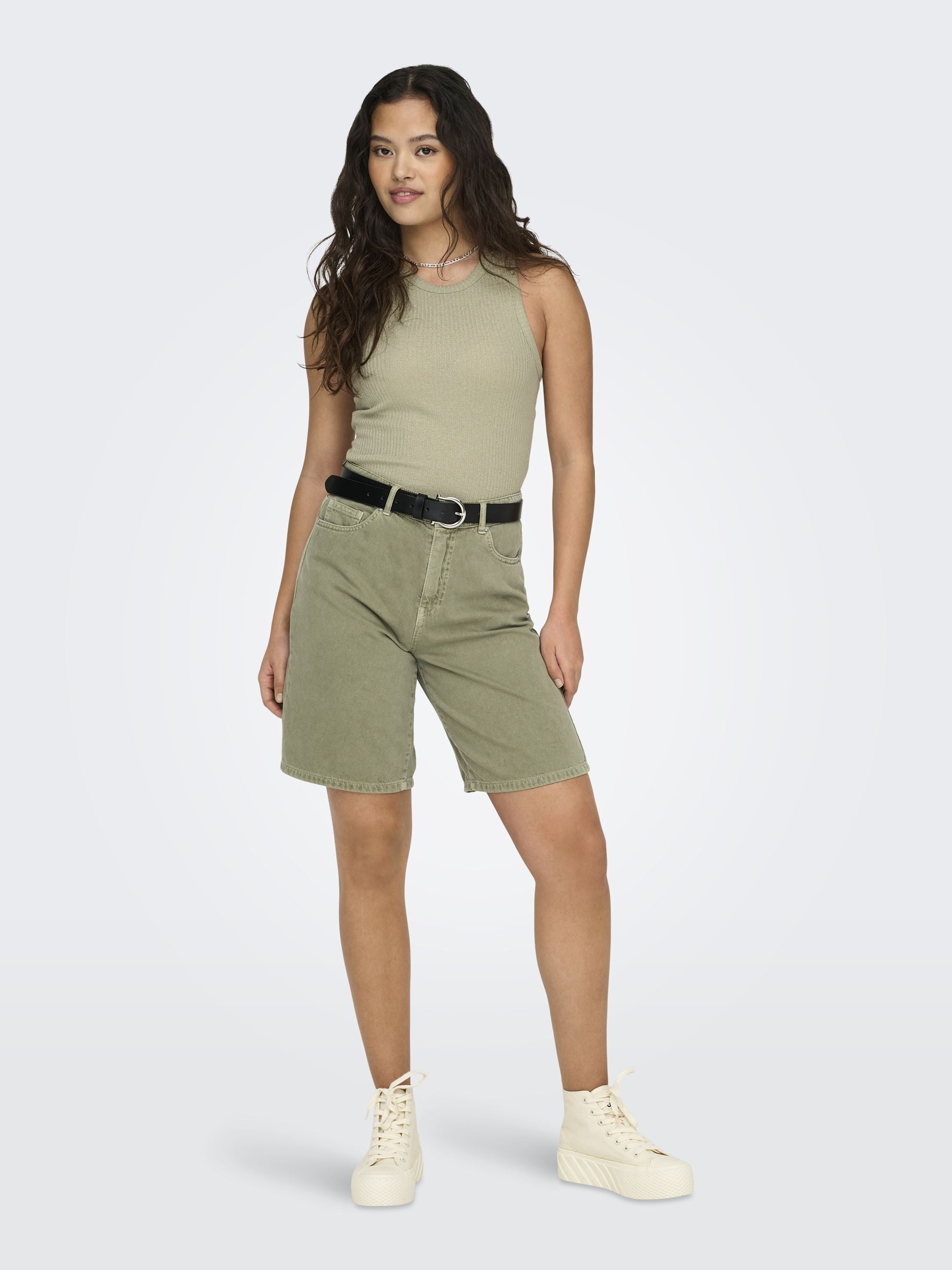 ONLSILLA MW LOOSE BERMUDA SHORTS PNT