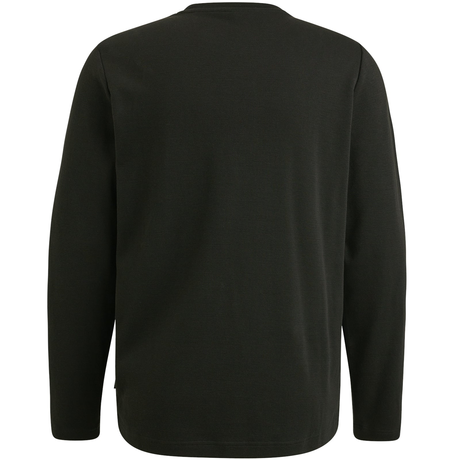 Long sleeve r-neck mesh interlock jersey