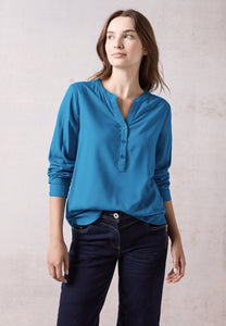 Bluse in Unifarbe