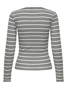 ONLCECILIA L/S V-NECK TOP BOX JRS