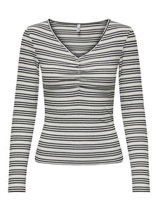 ONLCECILIA L/S V-NECK TOP BOX JRS