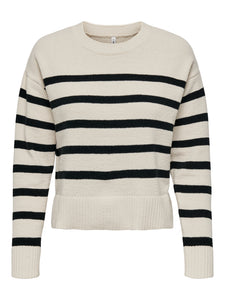 ONLELLY LIFE LS STRIPE O-NECK CC KNT