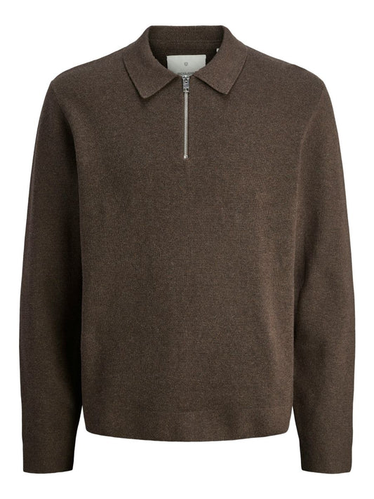 JPRBLAMILANO STITCH KNIT ZIP POLO SN