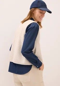 TOS Curly Fake Wool Vest