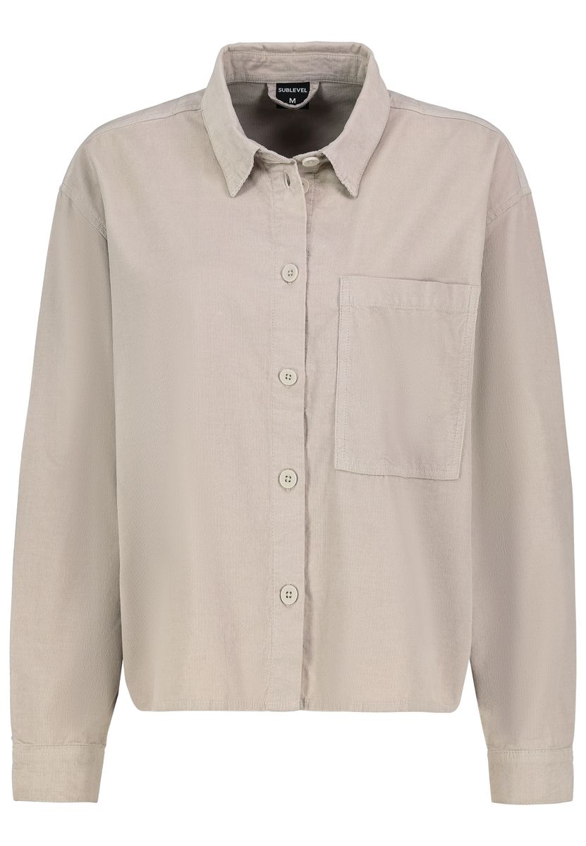 DOB Oversize Hemdjacke, große aufge