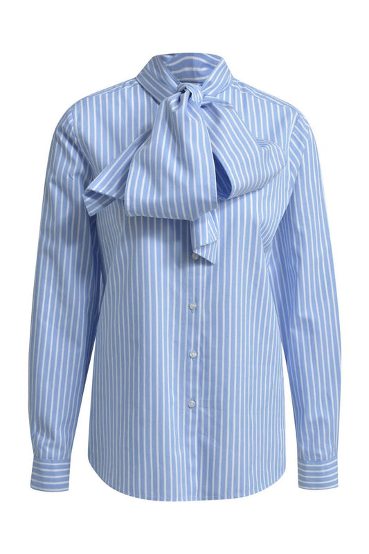 blouse w/ bow tie 1/1 sleeve