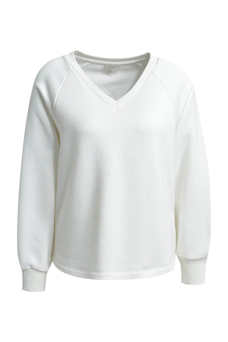 raglan V-neck sweatshirt 1/1 sleeve