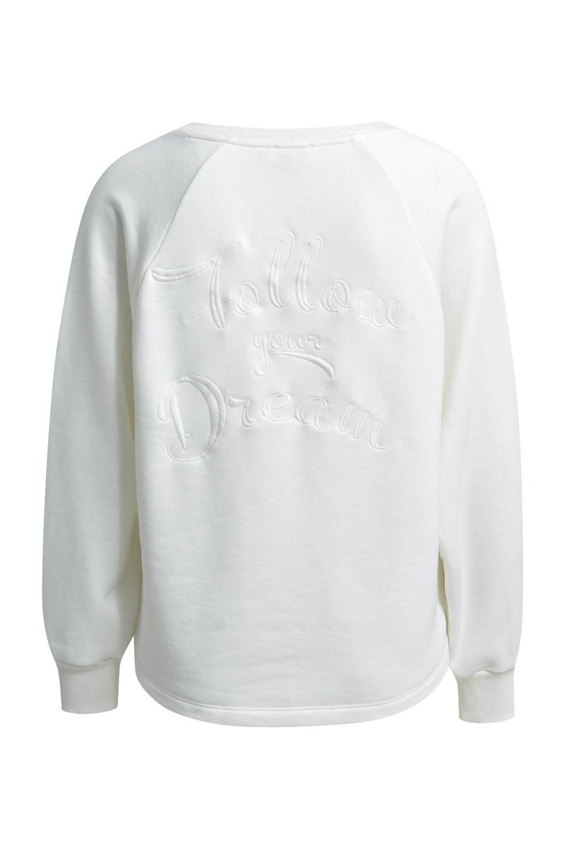 raglan V-neck sweatshirt 1/1 sleeve