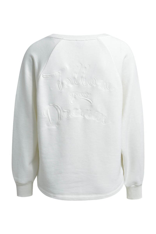 raglan V-neck sweatshirt 1/1 sleeve