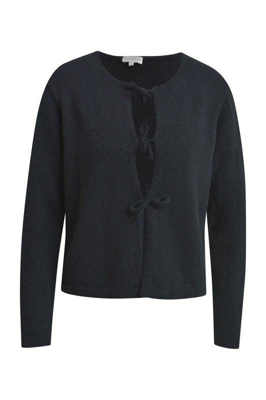normal fitted round neck cardigan w 1/1 sleeves, button placket