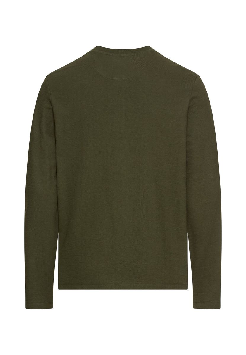 Henleyshirt aus reiner Baumwolle