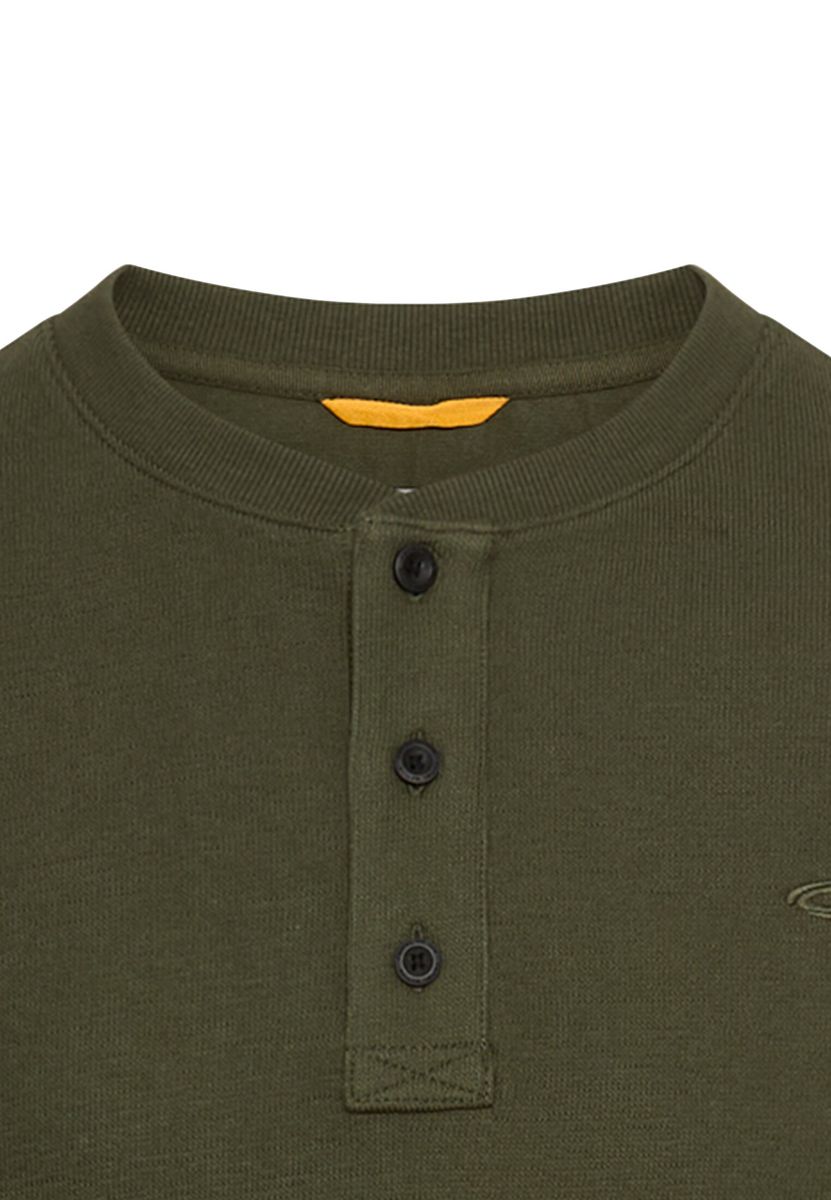 Henleyshirt aus reiner Baumwolle