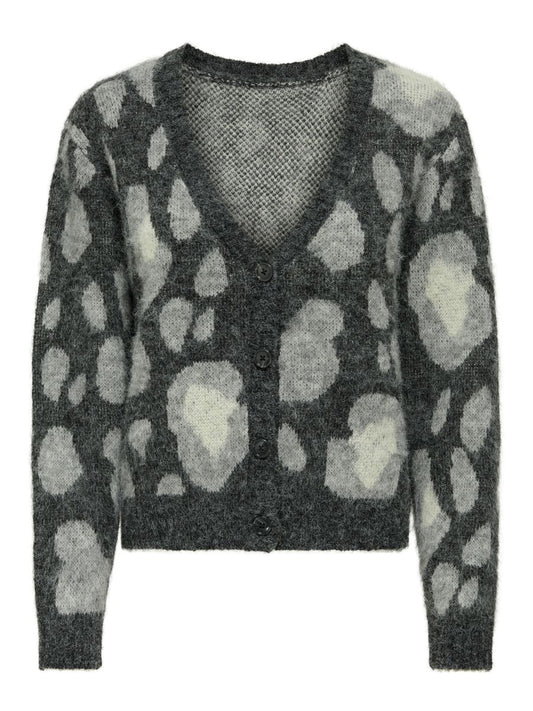 ONLEDELIE LIFE LS JQ CARDI V-NECK KNT