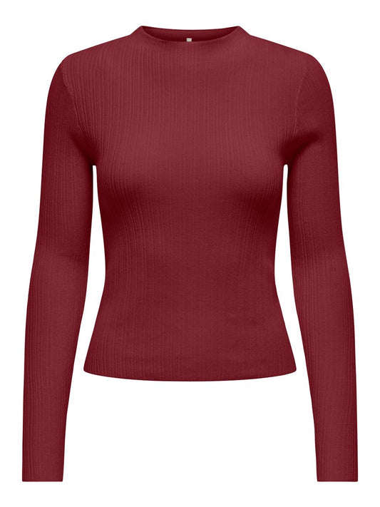 ONLCOCO LIFE LS RIB MOCK NECK CC KNT