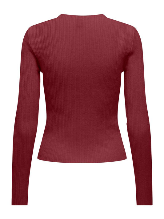 ONLCOCO LIFE LS RIB MOCK NECK CC KNT